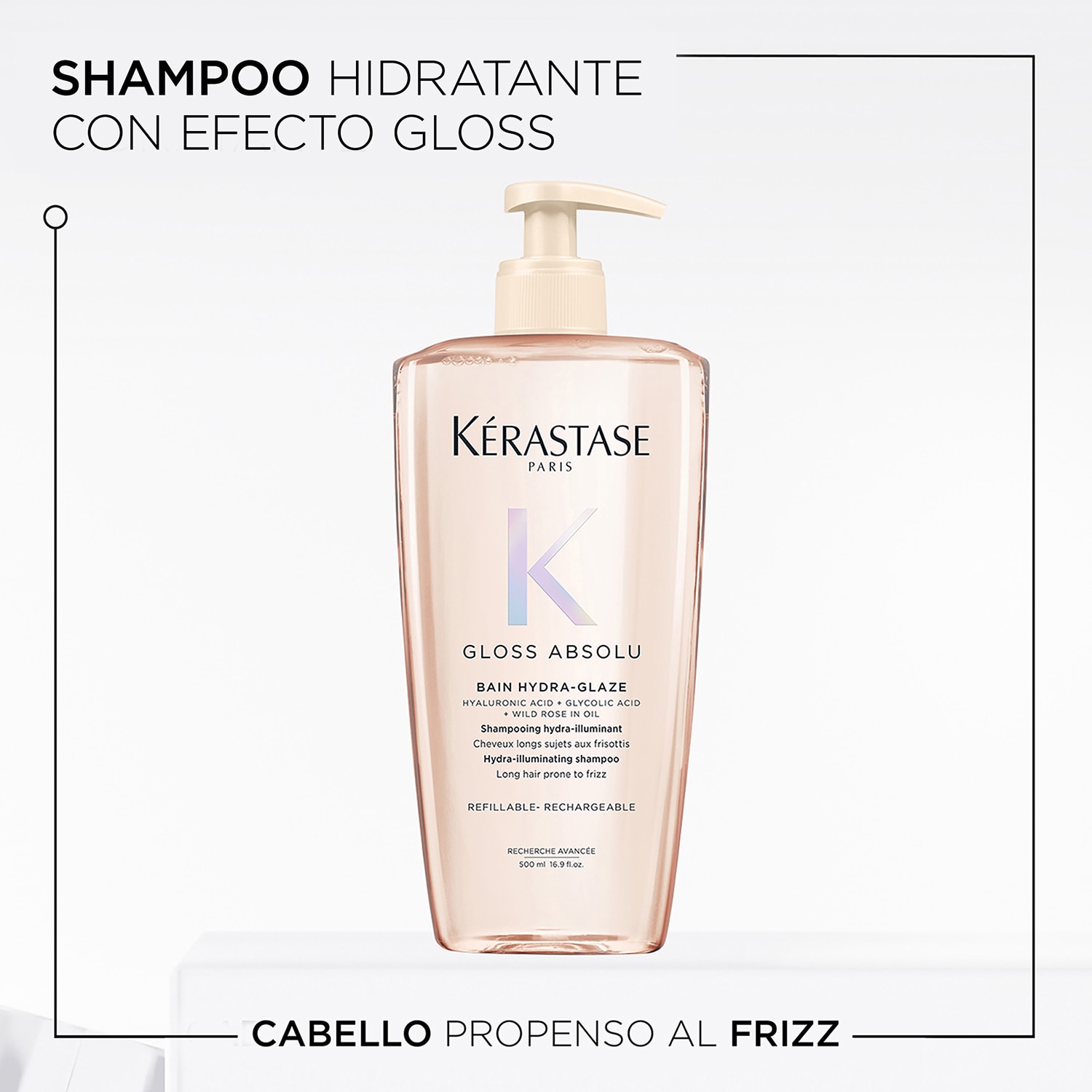 KÉRASTASE GLOSS ABSOLU BAIN HYDRA-GLAZE SHAMPOO PARA CABELLO CON FRIZZ (SHAMPOO PARA CABELLO CON FRIZZ)